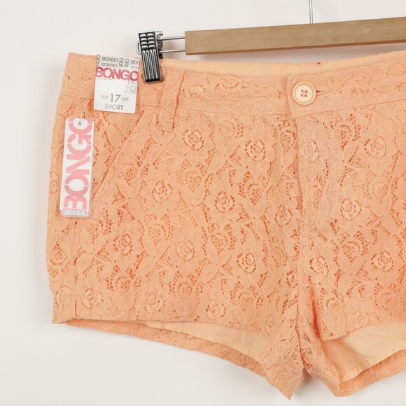 NWT Vintage 70s 80s Bongo Lace Shorts size 17 - Picture 2 of 10